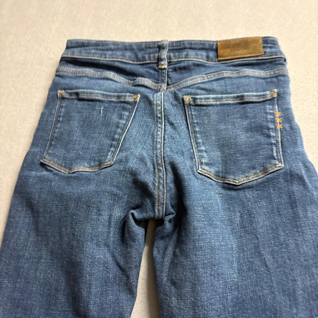 Scotch and Soda Amsterdams Blauw Distressed Skinny Jeans Womens 28/32 Blue