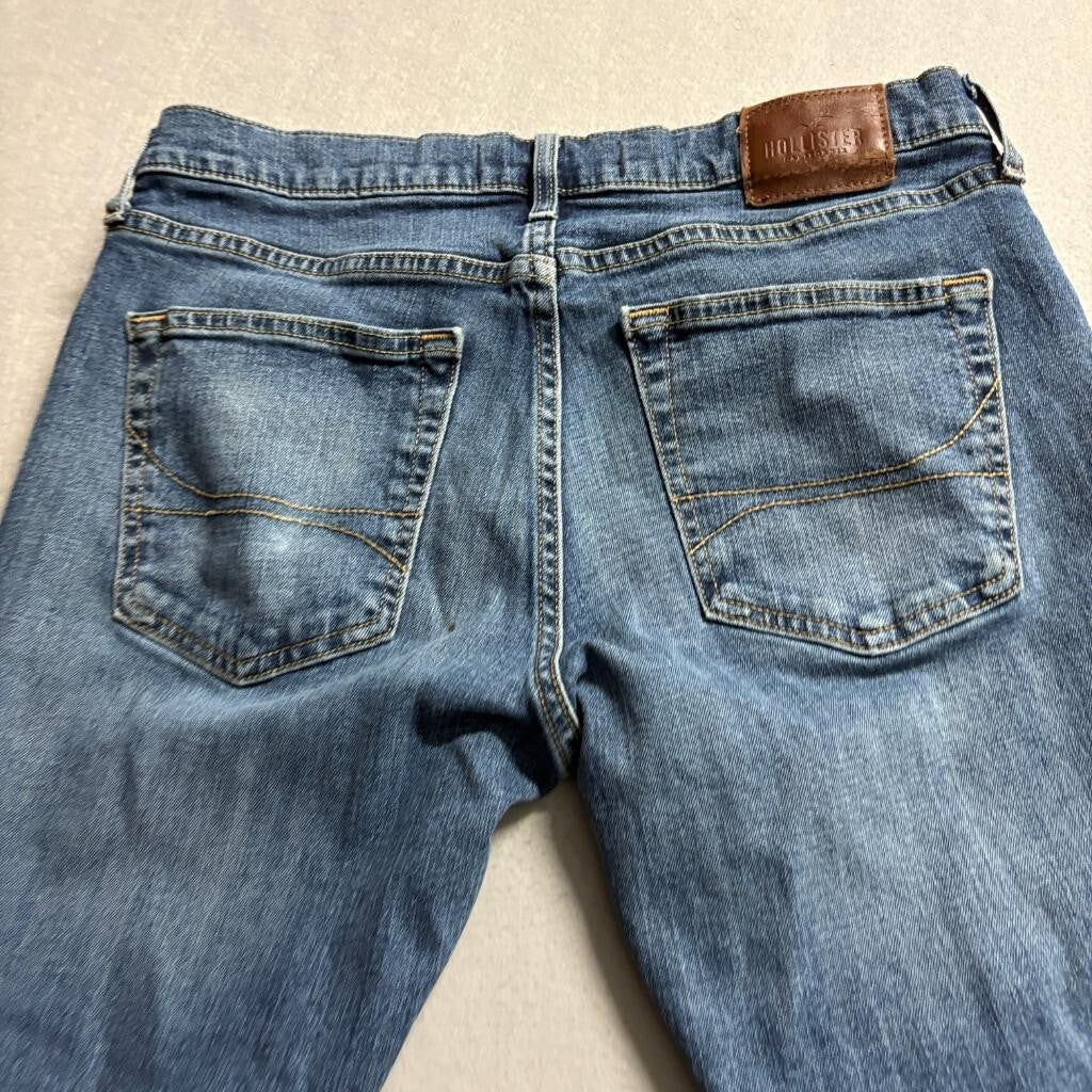 Hollister Epic Flex Slim Straight Jeans Mens 32x30 Blue Denim Stretch Pants