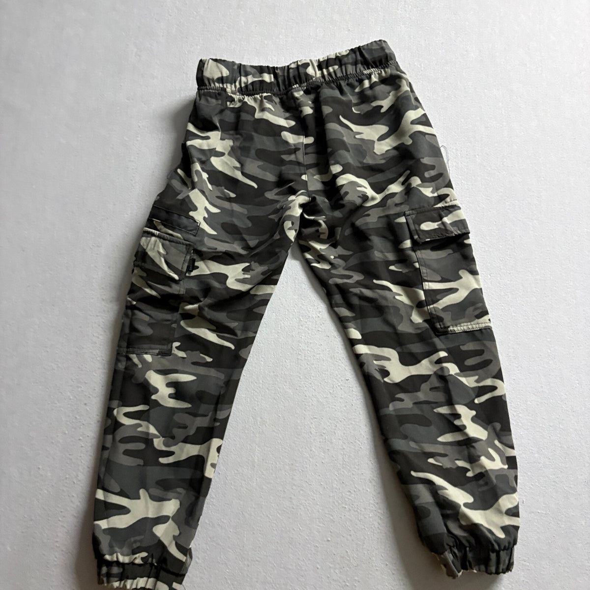 Ring Of Fire Mens Camo Cargo Jogger Pants Size L Large Green Camouflage Stretch