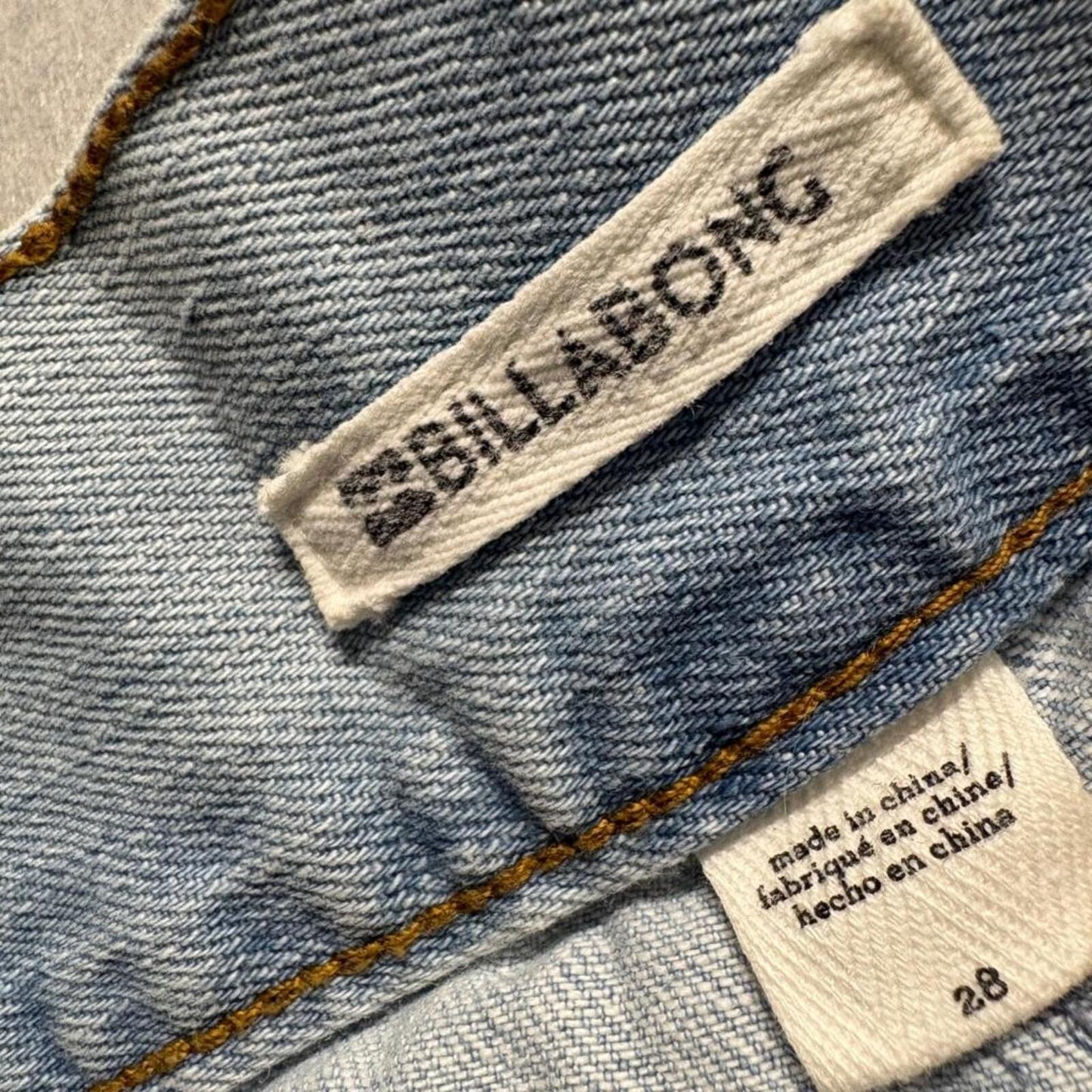 Billabong Flare Jeans Womens 28 Light Wash High Rise Wide Leg Bell Bottom Denim