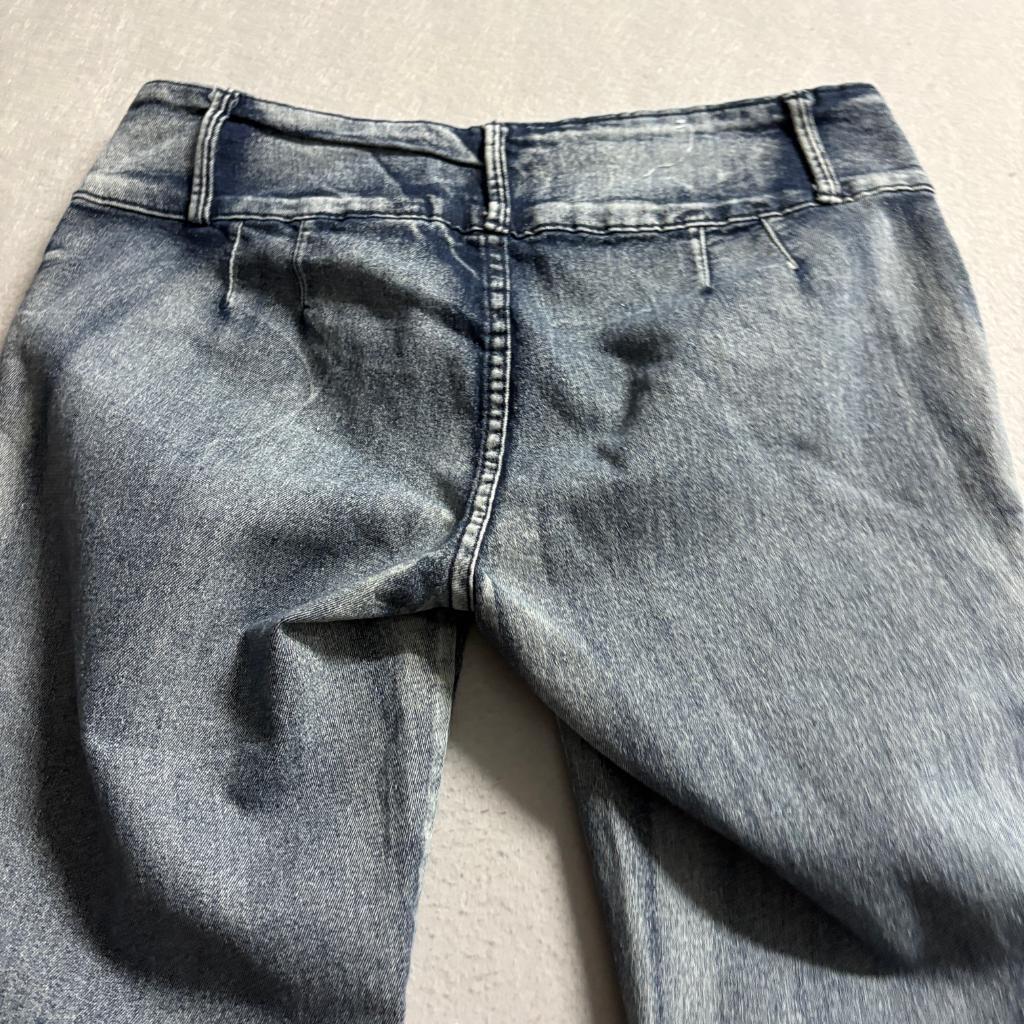 Pasion Denim Skinny Jeans Womens Size 13 Acid Wash Blue Stretch Mid Rise