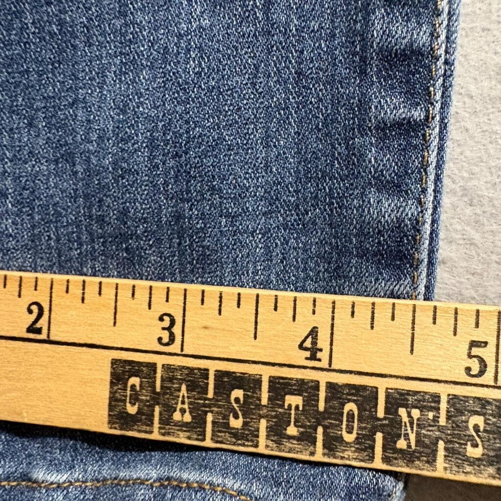 AG Adriano Goldschmied The Middy Mid Rise Legging Jeans Womens 24R Blue Denim