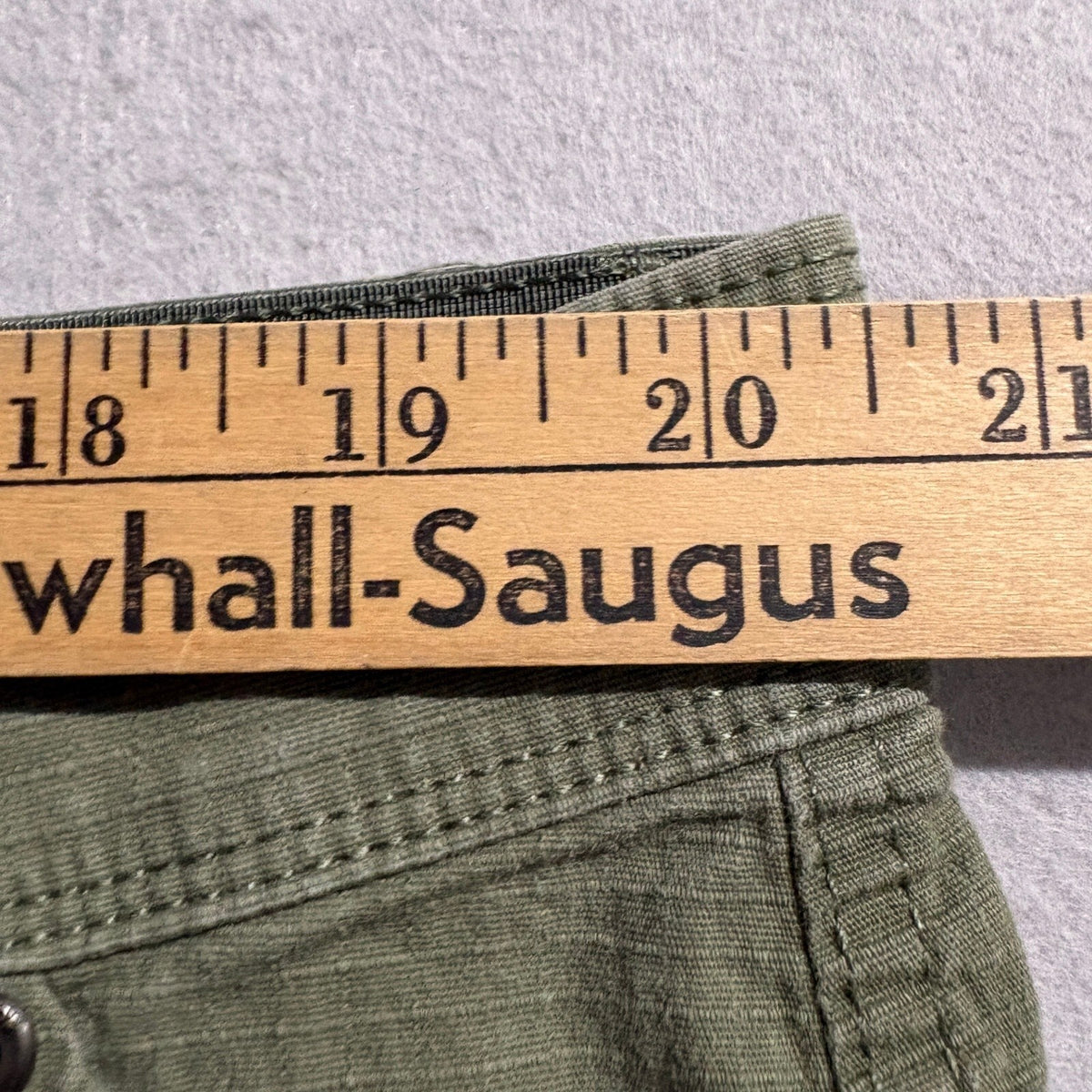 Weatherproof Mens Stretch Cargo Shorts Size 40 Green Ripstop Outdoor Utility