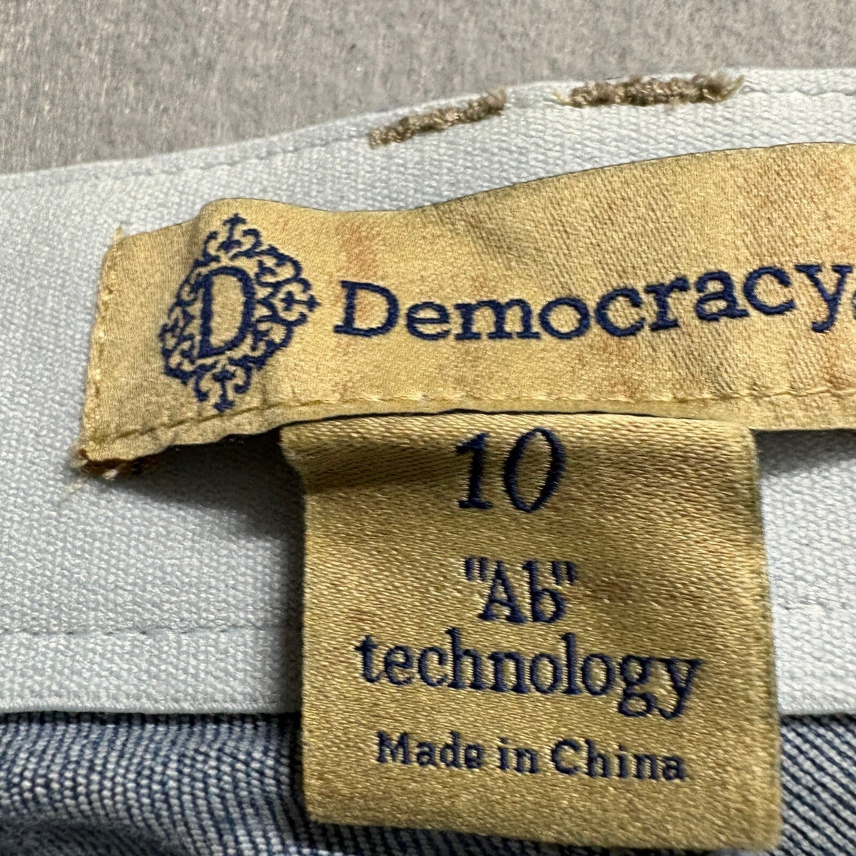 Democracy Ab Technology Womens Size 10 Medium Wash Bootcut Stretch Jeans