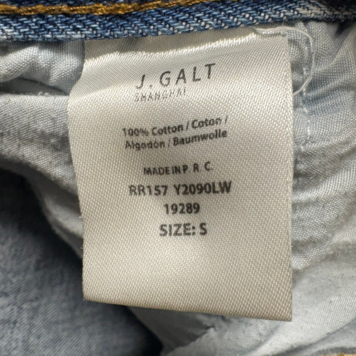 J Galt Brandy Melville Cargo Jeans Womens Size S Light Wash Wide Leg High Rise