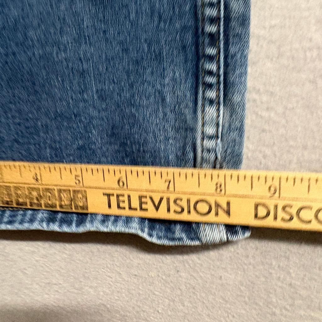 Member's Mark Jeans Mens 38x30 Blue Straight Fit Premium Stretch Denim TORN