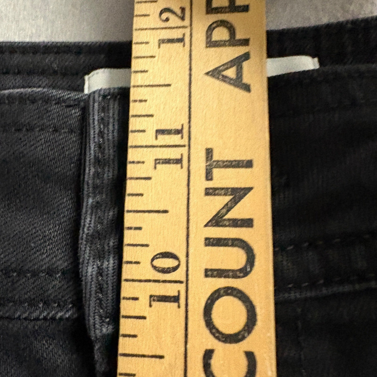 Zara Woman The Marine Straight Jeans Womens 8 Black High Rise Raw Hem Stretch