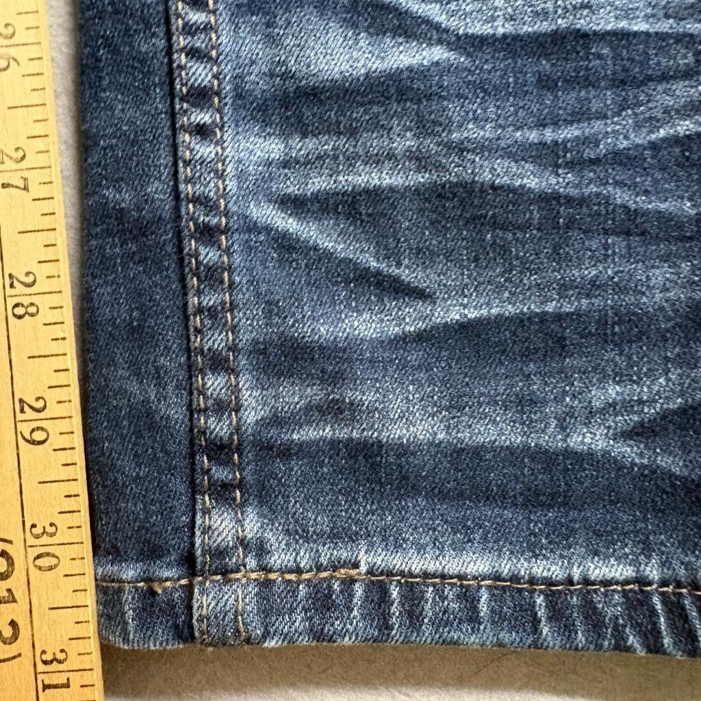 Abound Womens Blue Denim Jeans Size 32 Stretch Straight Leg Dark Wash