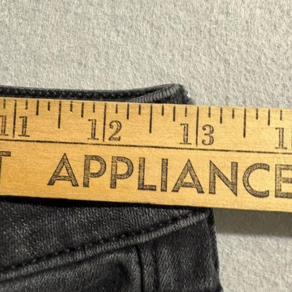 American Eagle Jeans Womens 2 Short Black Denim Skinny High Rise Stretch