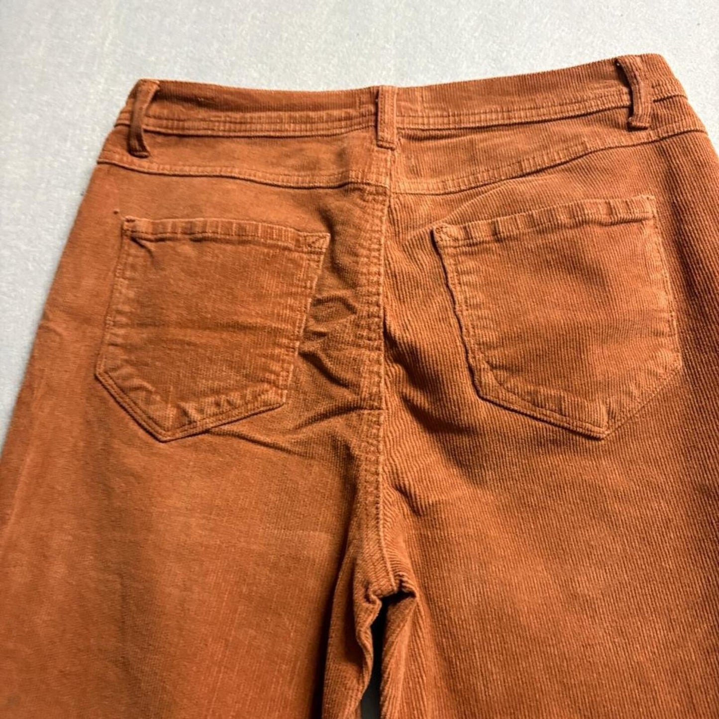Kensie Jeans The Savannah Corduroy Pants Womens 10/30 Brown High Rise Flare