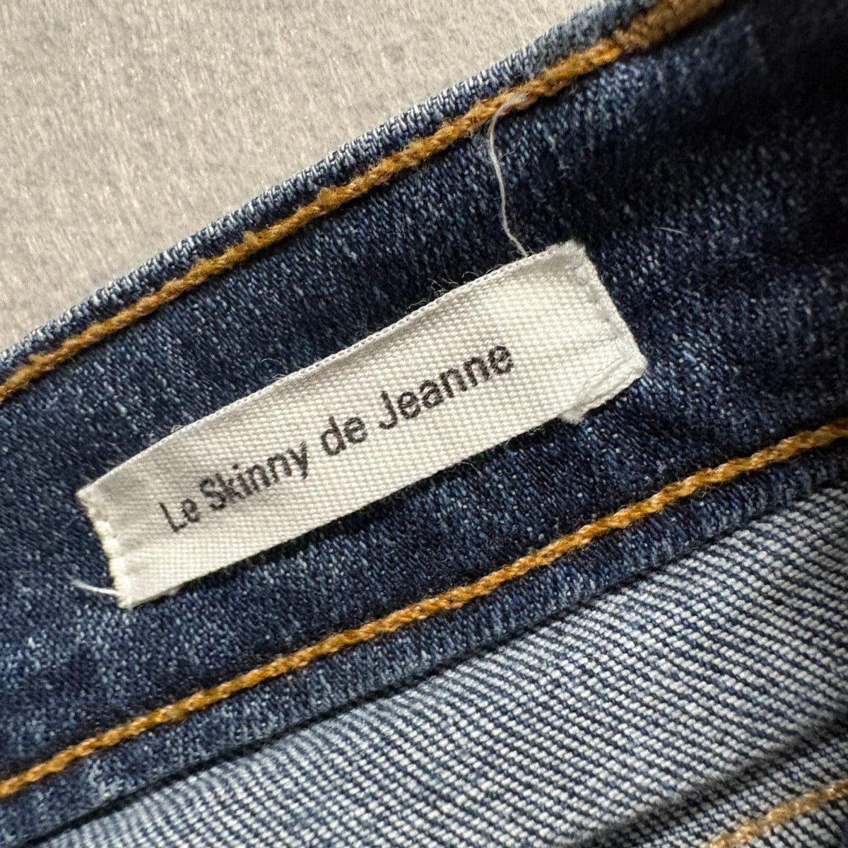 FRAME Le Skinny de Jeanne Jeans Womens 26 Huntley Blue Denim Stretch Slim
