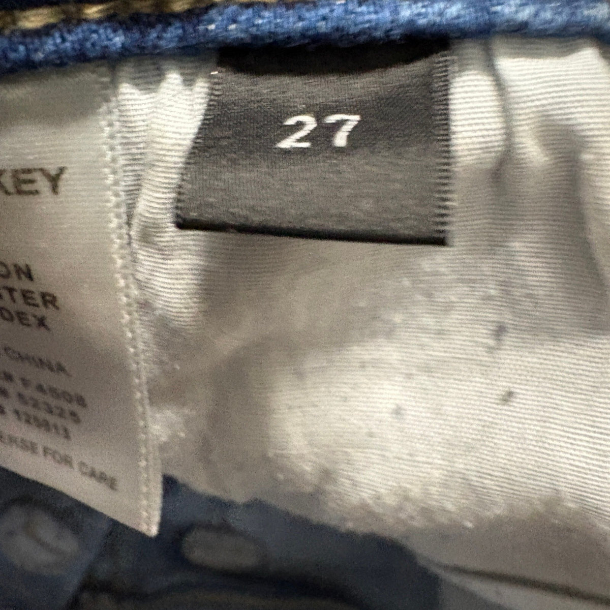 Flying Monkey Womens Size 27 Distressed Straight Leg High Rise Blue Jeans F4508