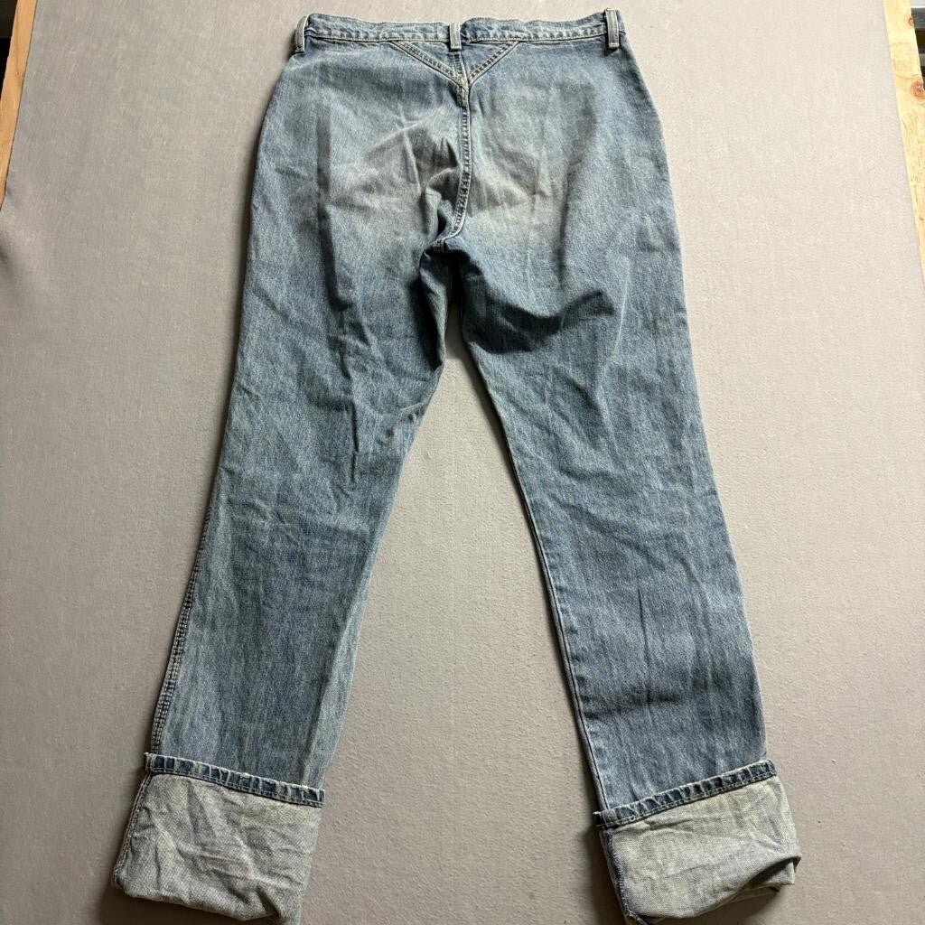 Cruel Denim Quinn Western Jeans Womens 31/11XL Blue High Rise Cuff Straight Leg