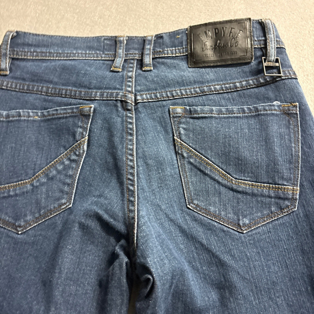 Empyre Skeletor Skinny Jeans Mens Size 28 Medium Wash Stretch Denim Blue Pants