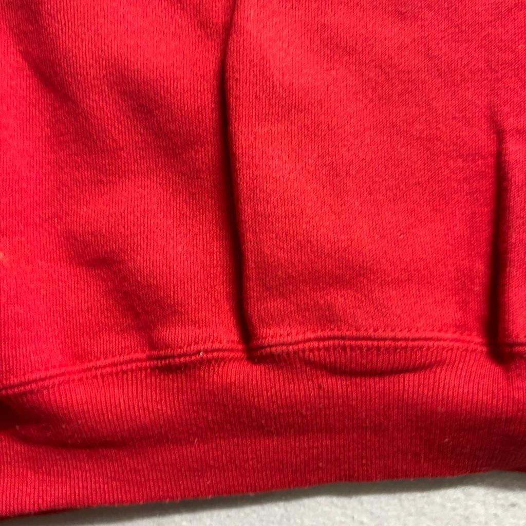 Vintage Chicago Bulls Tultex Sweatshirt Mens XL Red 90s NBA Crewneck Stain Flaw