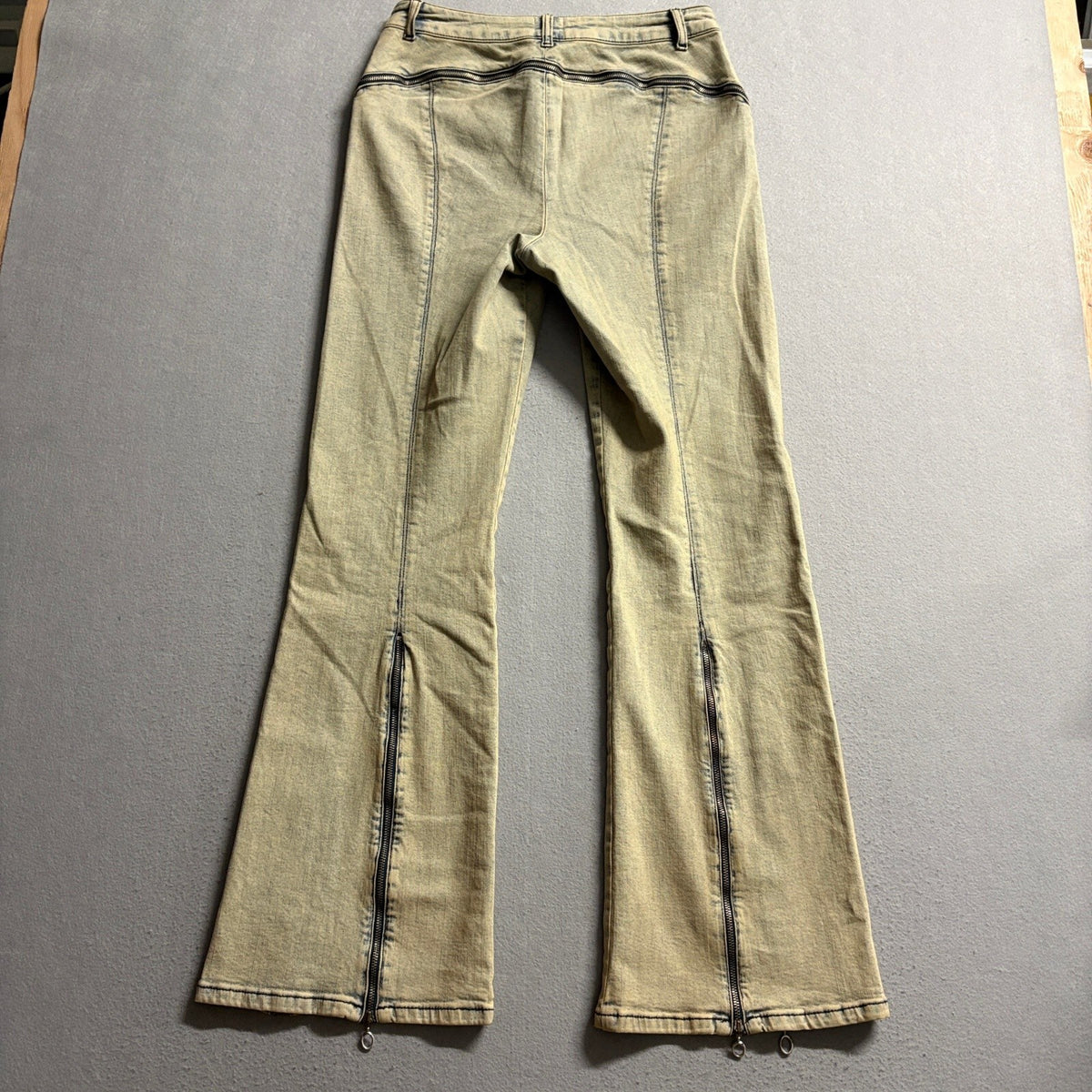 BDG Urban Outfitters Side Zipper Flared Jeans Womens Size 29 Acid Wash High Rise