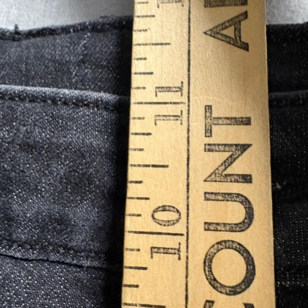 Joe's Jeans Womens 27 Wide Leg Full Length Joy Ride Black Raw Hem Denim