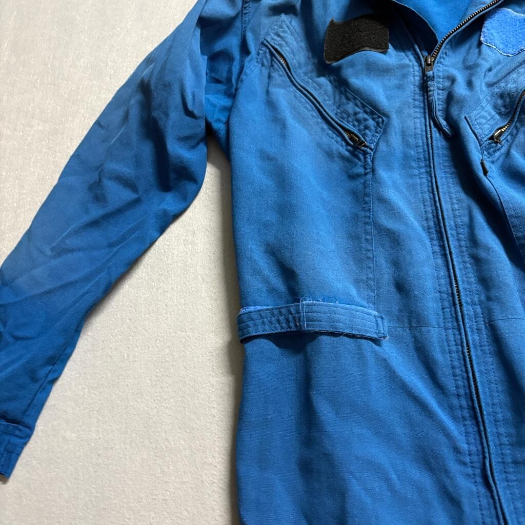 Gibson Barnes Flight Suit Blue Nomex IIIA Flame Resistant Coveralls Size 46