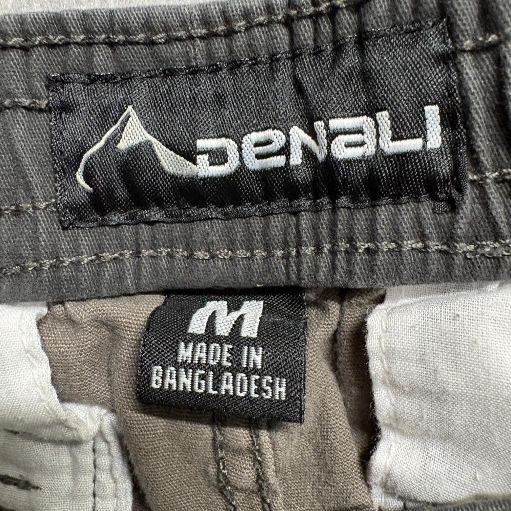 Denali Mens Cargo Jogger Pants Medium Camouflage Green Cotton Blend Drawstring