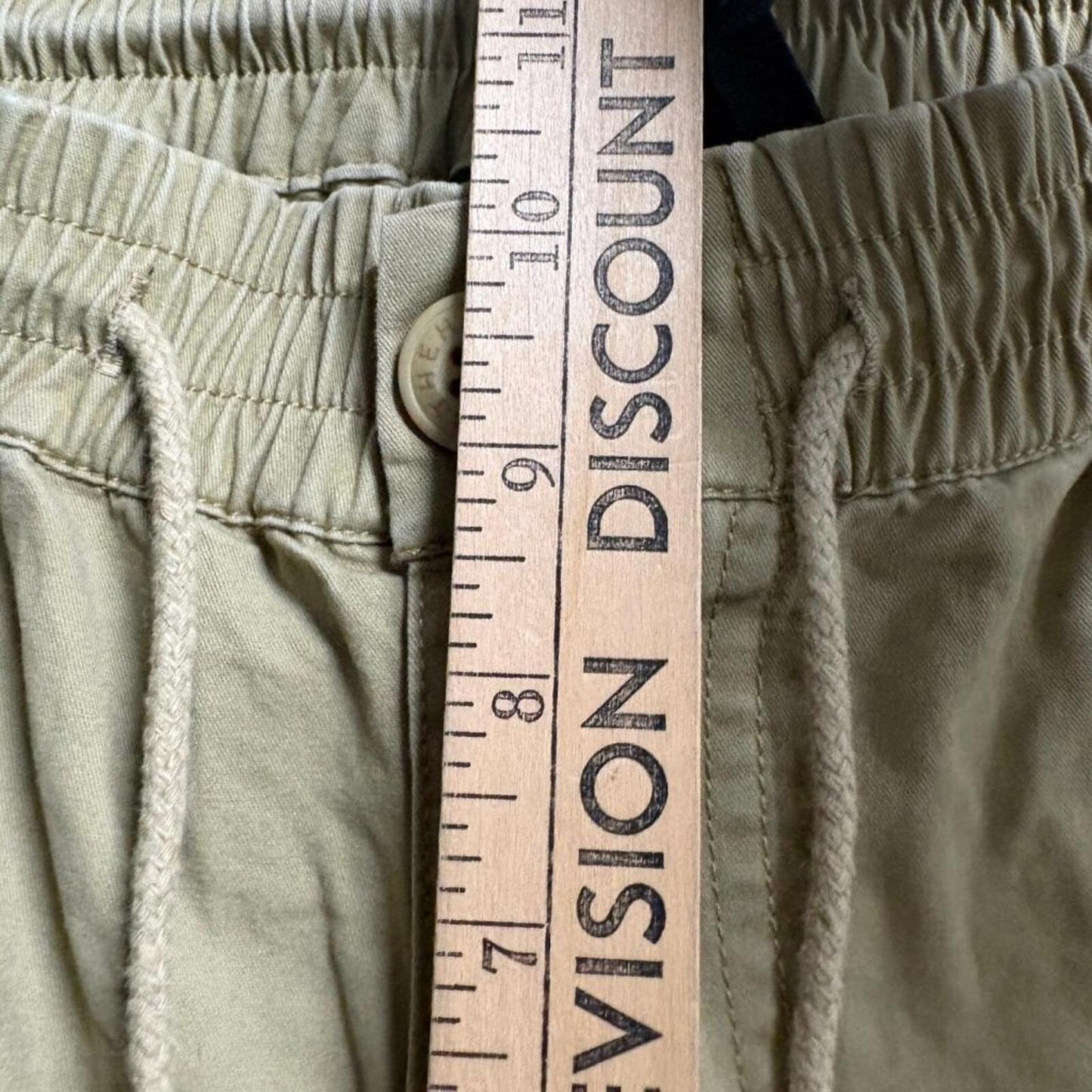 The Hundreds Mens Pants XL Khaki Tan Cotton Elastic Drawstring Waist Chino