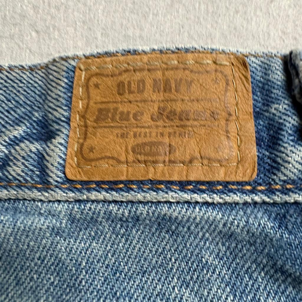 Old Navy Flare Jeans Womens Size 8 Blue Denim Low Waist Vintage Y2K 100% Cotton