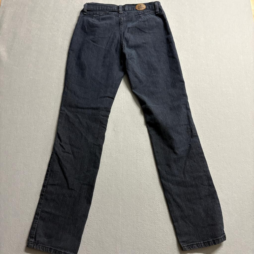 Cimarron Jeans Womens Size 9 Dark Wash Straight Leg Stretch Denim Blue