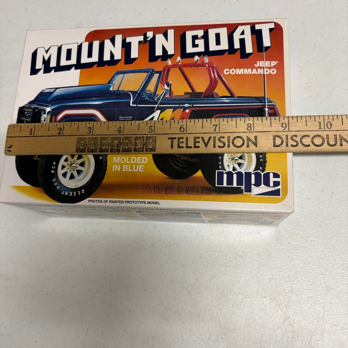 MPC Mount'N Goat Jeep Commando 1/25 Scale Model Kit MPC887 Open Box Sealed Parts