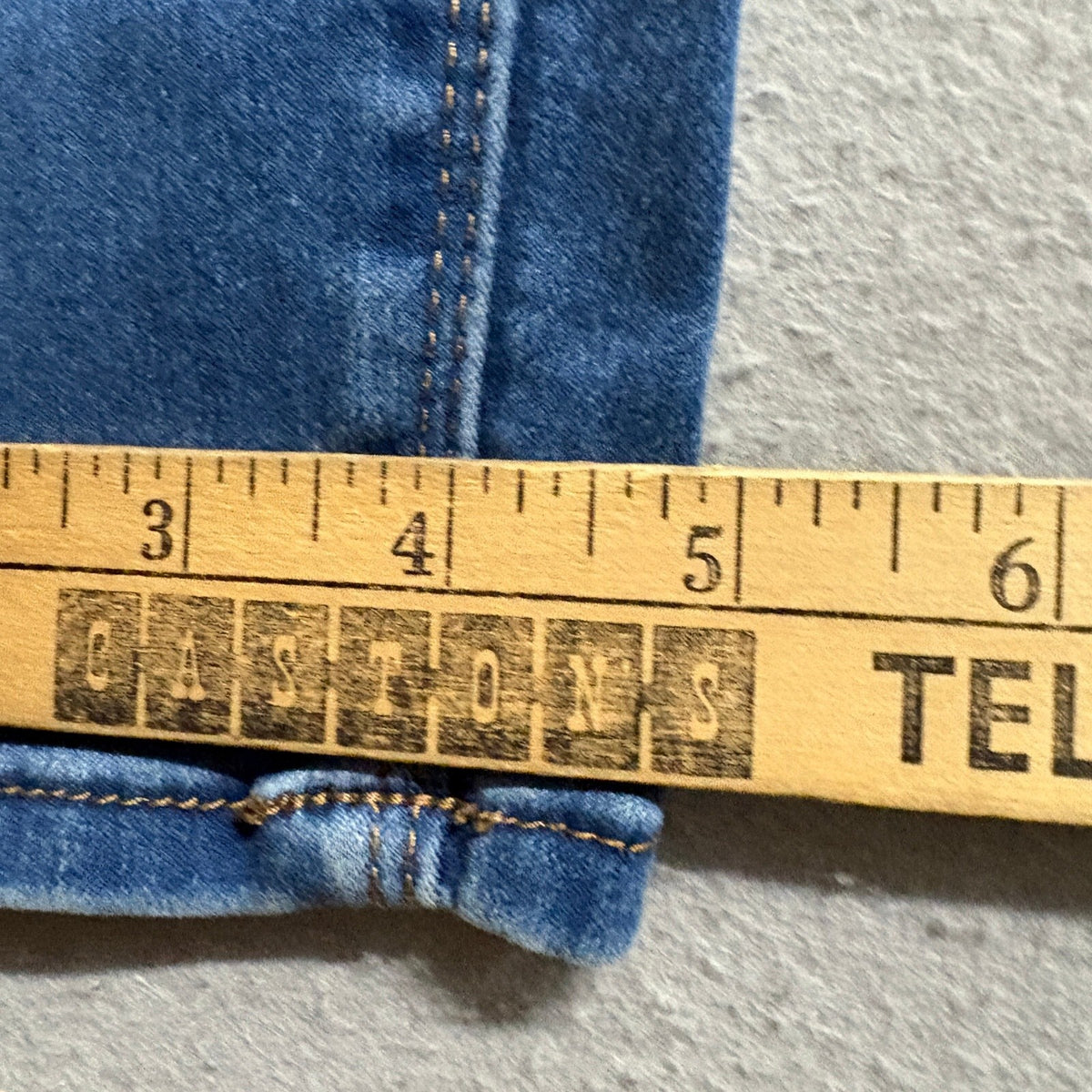 Curve Appeal Women Size 8 Blue Denim Skinny Stretch Jeans High Rise Elastic
