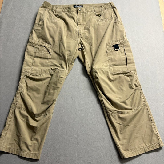 LA Police Gear Atlas Tactical Pants Mens 38x28 Tan Khaki Cargo Ripstop LAPG