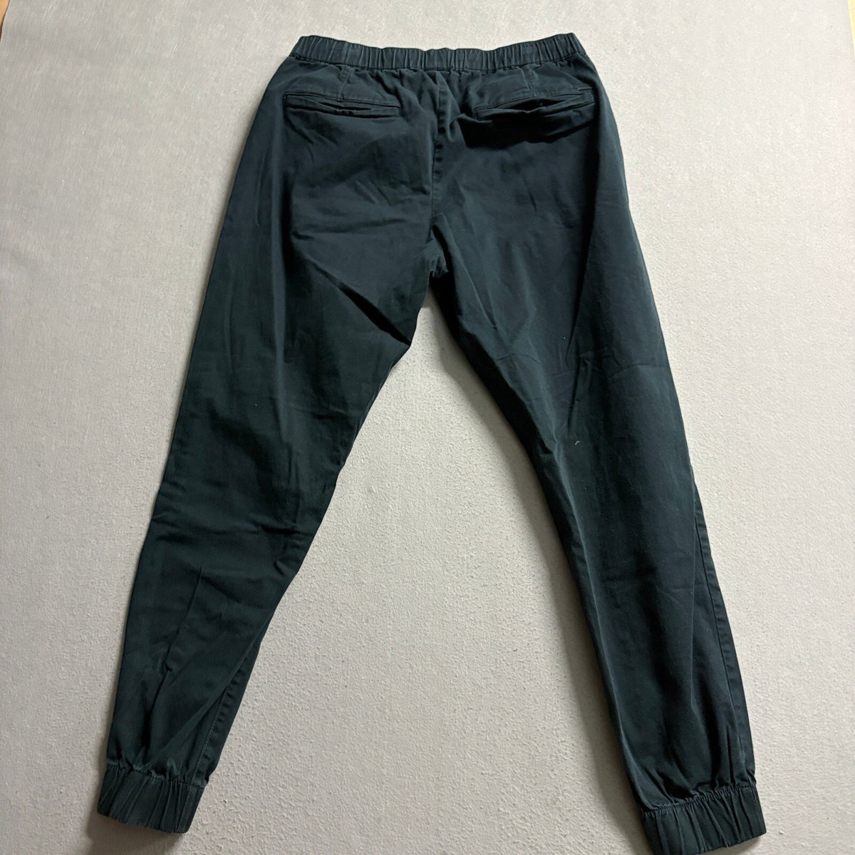 PacSun Mens Skinny Jogger Pants Medium Dark Green Cotton Stretch Drawstring