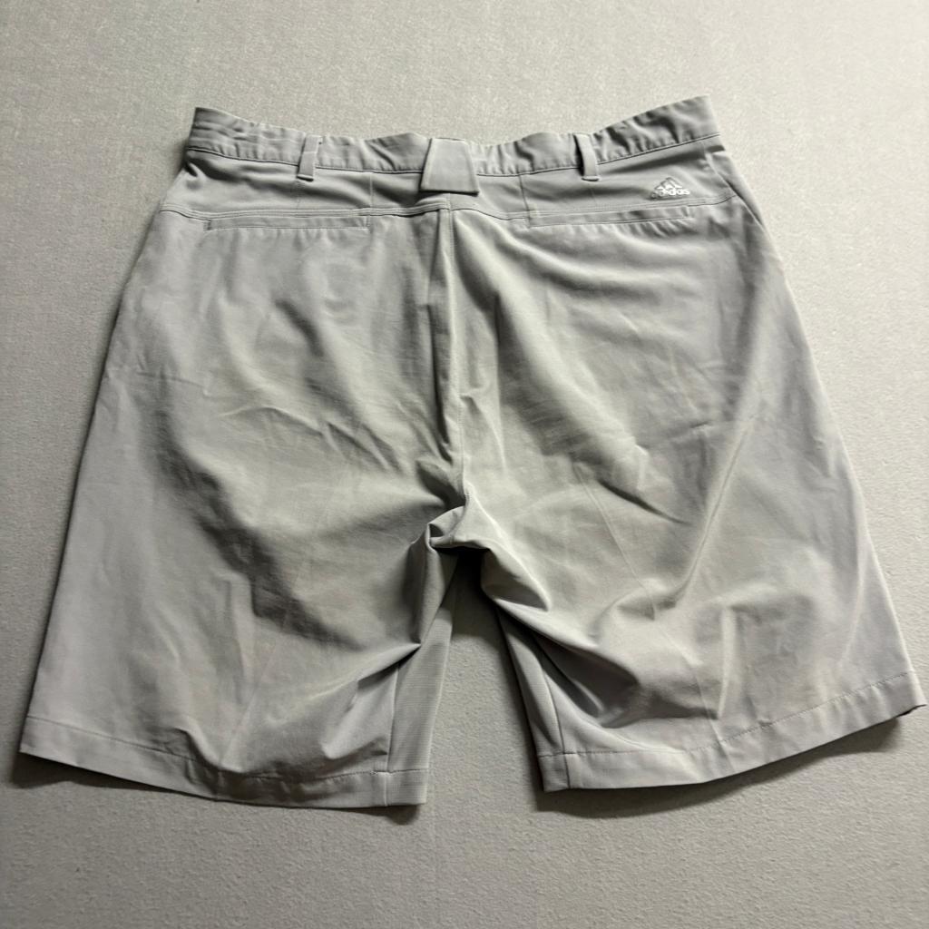 Adidas Golf Shorts Mens 38 Gray Flat Front Stretch Ultimate 365 Athletic