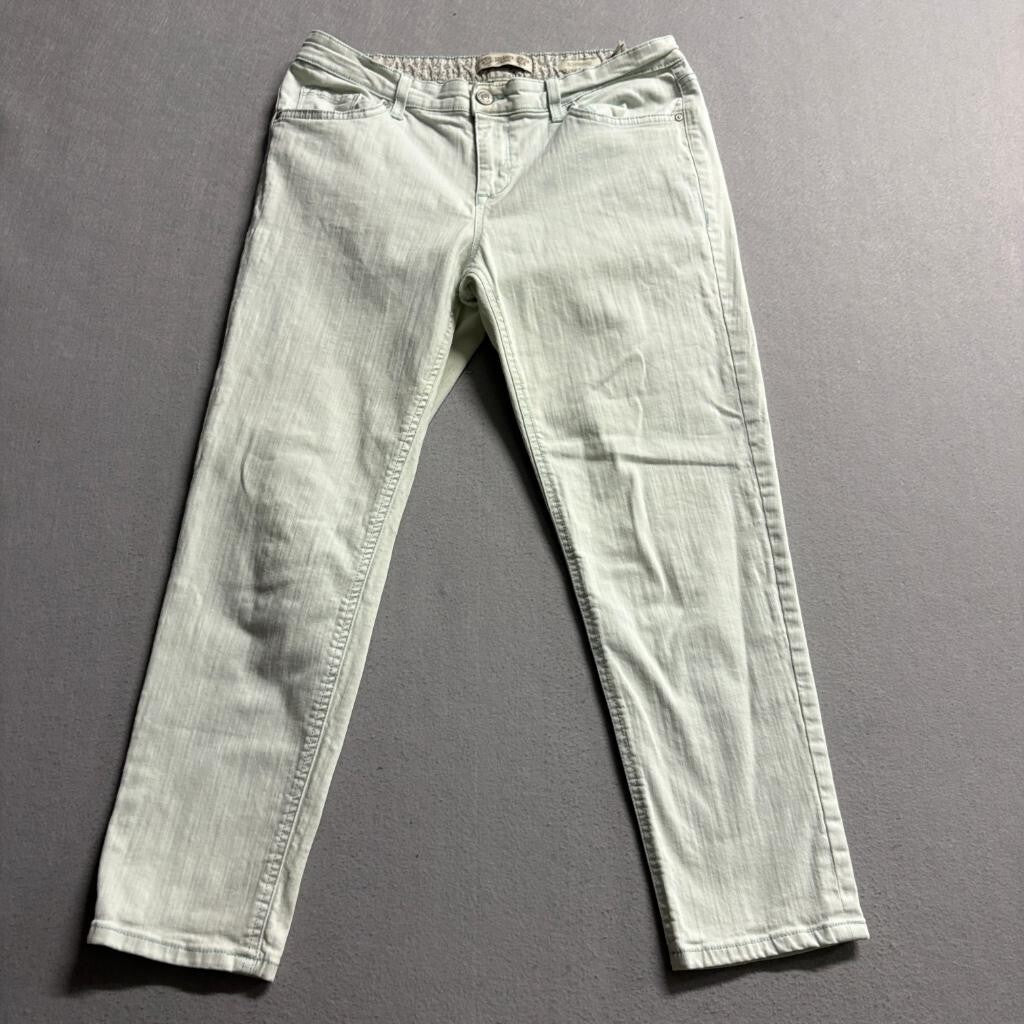Vintage America Blues Boyfriend Jeans Womens 4/27 Light Green Denim Stretch