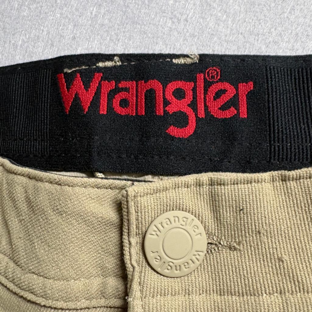 Wrangler Mens Regular Fit Cargo Pants 32x30 Tan Nylon Stretch Outdoor Hiking