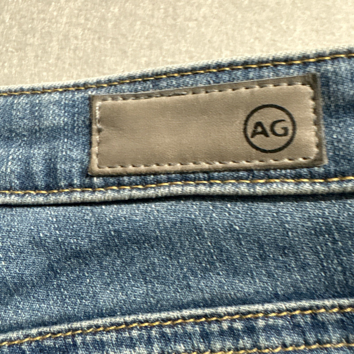 AG Adriano Goldschmied The Stevie Ankle Jeans Womens 27 Blue Distressed Raw Hem