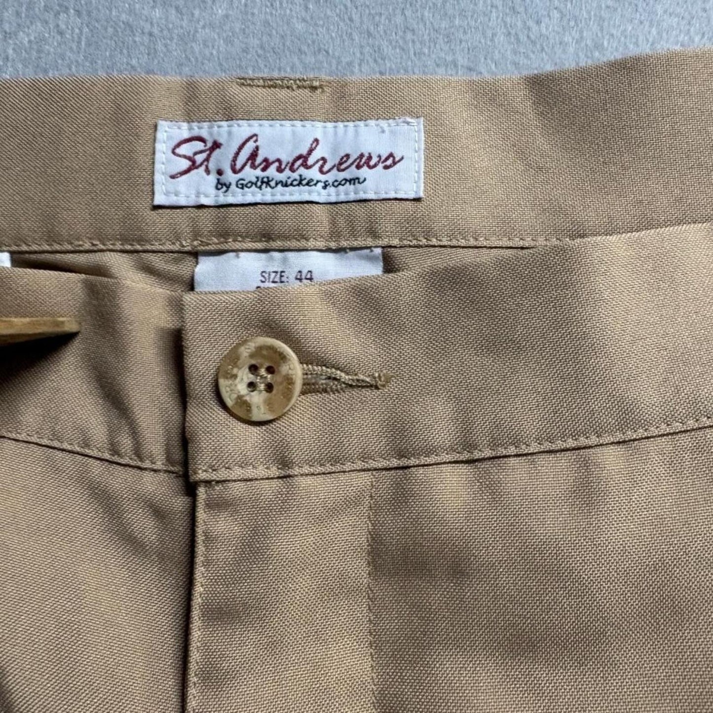 St Andrews Golf Knickers Womens Plus Size 44 Tan Khaki Polyester Golf Pants