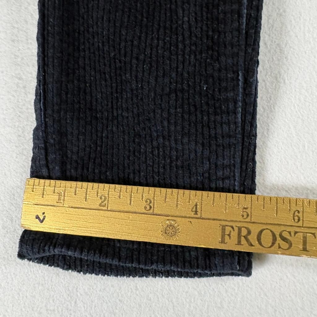 Levis 721 High Rise Skinny Corduroy Pants Womens Size 26 Black Stretch Cord