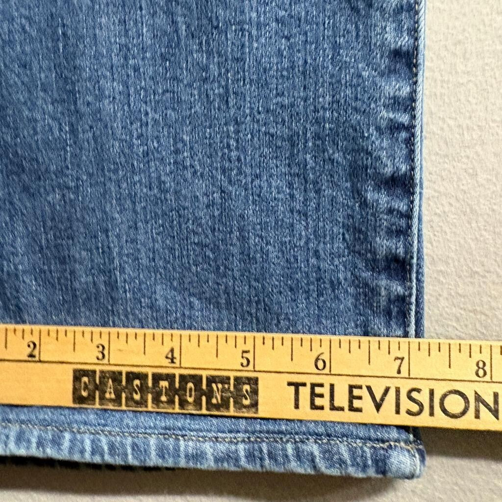 NYDJ Sheri Slim Jeans Womens Size 10 Blue Denim Lift Tuck Stretch Crop