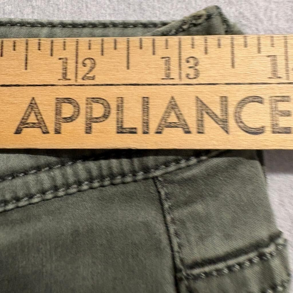 Mossimo Denim Womens Mid Rise Jegging Size 2 26 Green Utility Cargo Pants