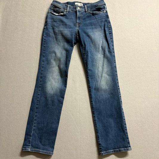 Lucky Brand Sweet Mid Rise Straight Jeans Womens 8/29 R Blue Denim Stretch