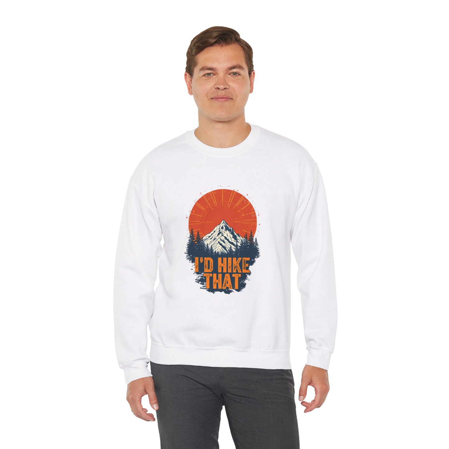 Id Hike That Unisex Heavy Blend Crewneck Sweatshirt