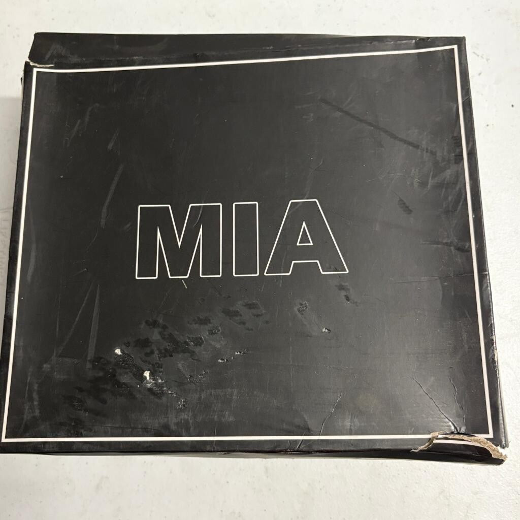 MIA Tauren Womens Combat Boots Size 9M Black Lace Up Side Zip Lug Sole MH1103A