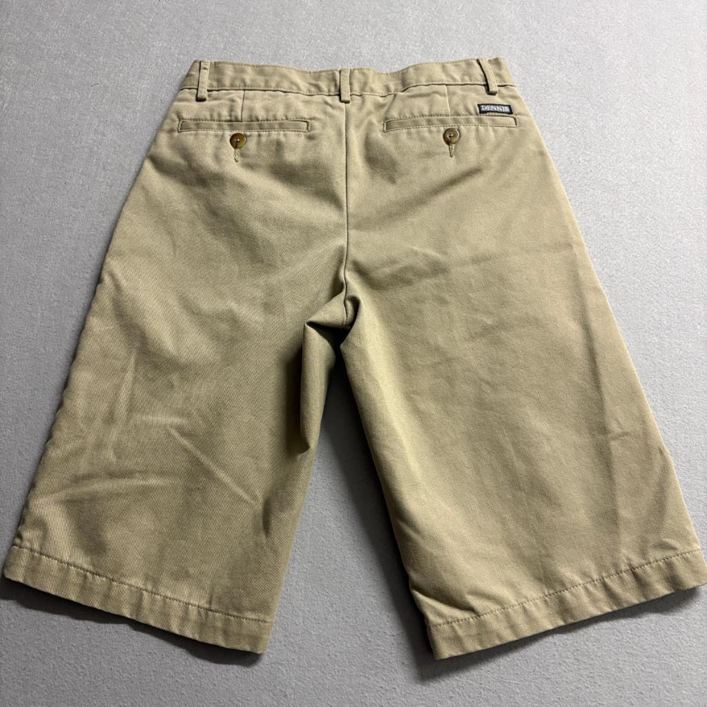 Irvington by Dennis Mens Chino Shorts Size 28 Khaki Tan Flat Front Casual