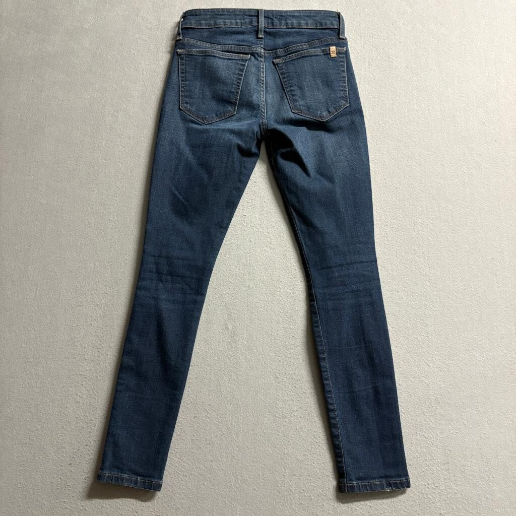 Joe's Jeans Womens 23 Skinny Crop Blue Denim Stretch Mid Rise Jeans