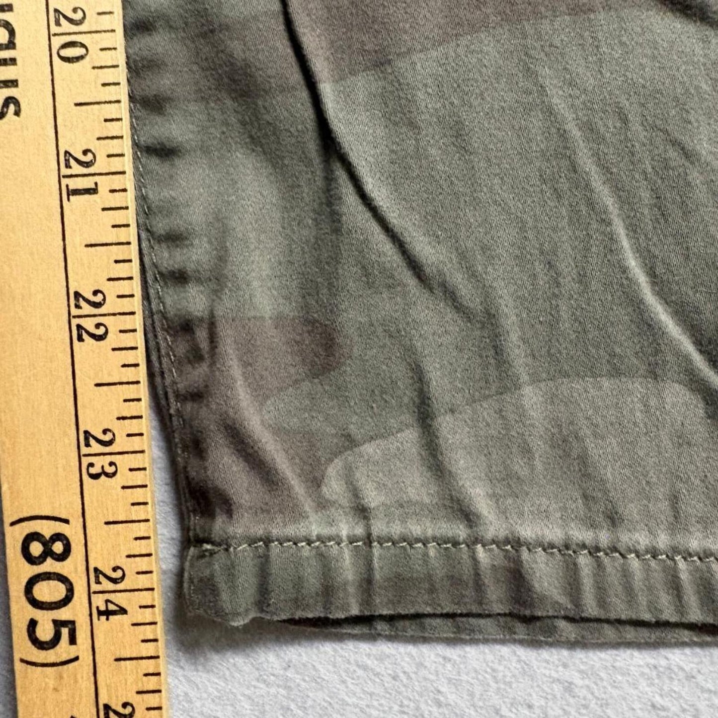 Rewind Camouflage Cargo Pants Womens Size 7 Green Camo Utility Stretch Slim