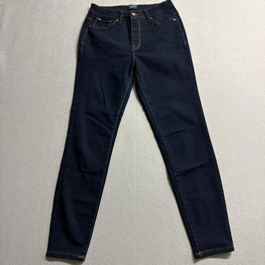 Curve Appeal Skinny Jeans Womens 4/27 Dark Wash Blue Denim Stretch High Rise