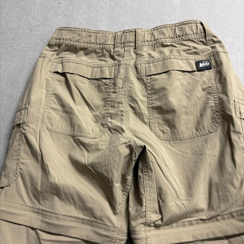 REI Co-op Sahara Convertible Pants Womens 4 Petite Beige Nylon Stretch Hiking