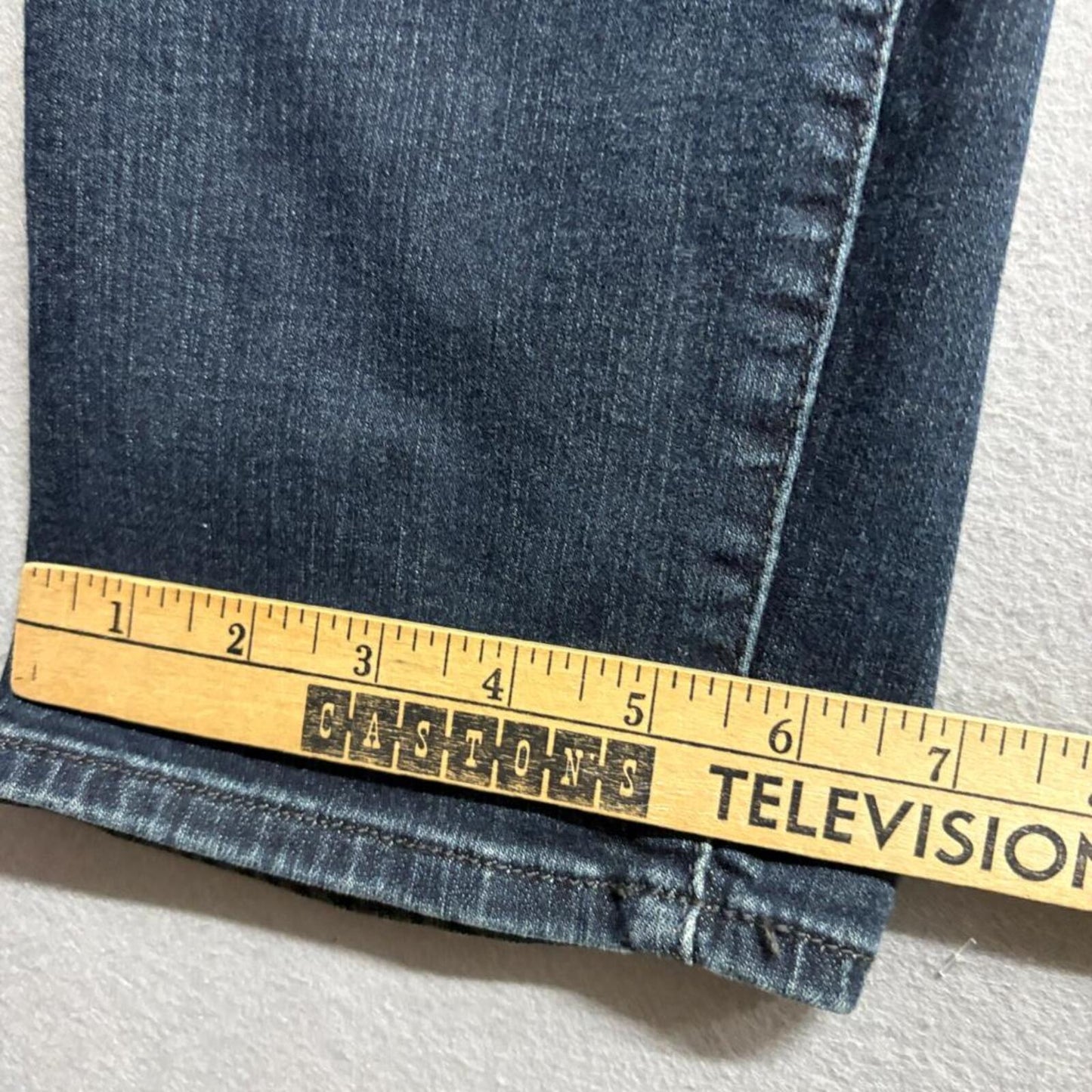 Lee Extreme Motion Slim Fit Straight Leg Jeans Mens 31x30 Dark Wash Stretch Blue