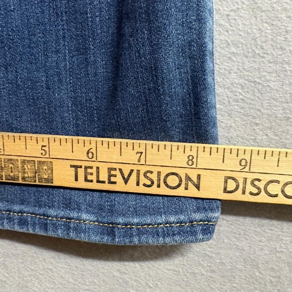 Levis 724 High Rise Straight Jeans Womens 22W Blue Denim Stretch Waterless