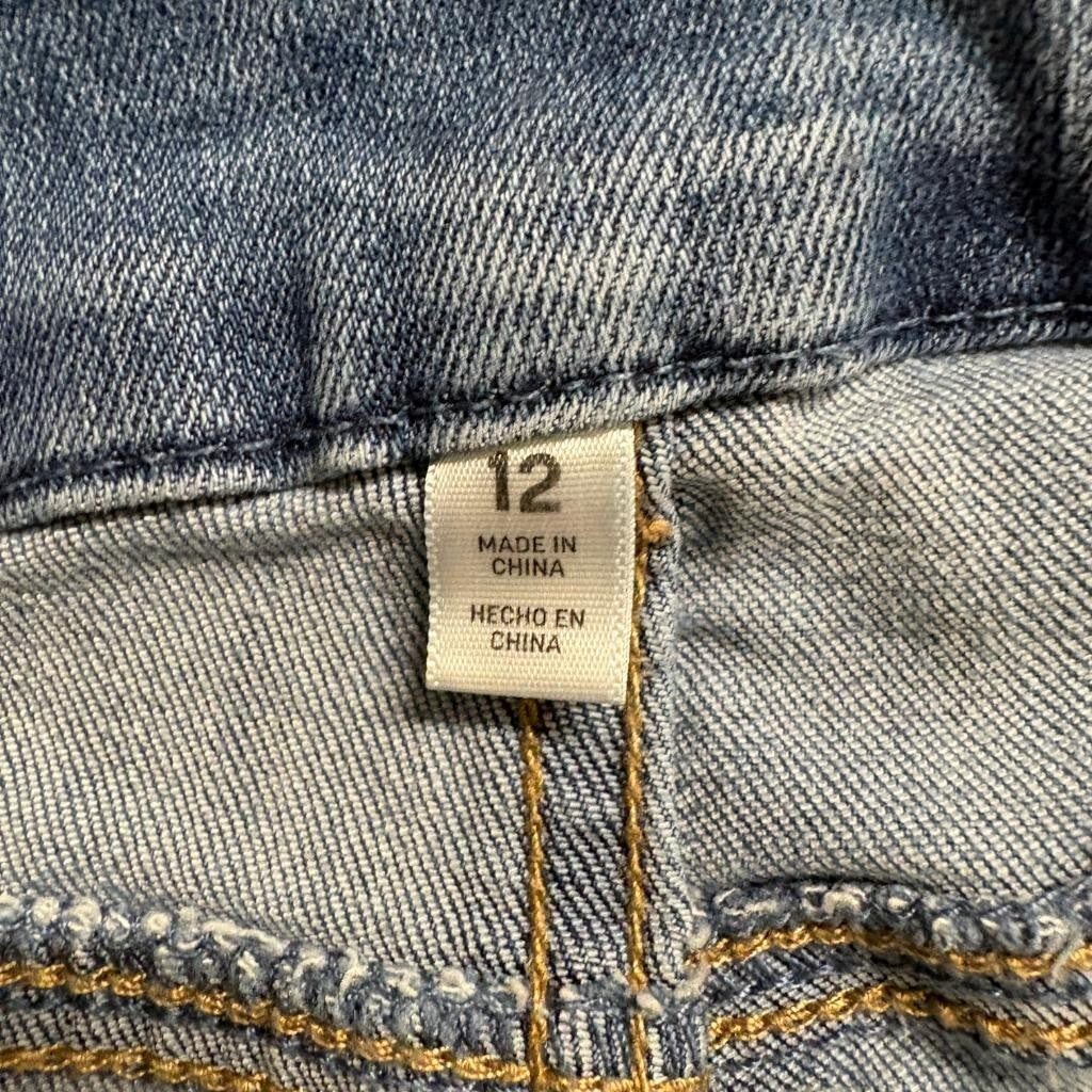 Seven7 Women's Skinny Jeans Size 12 Blue Denim Stretch Mid Rise Casual