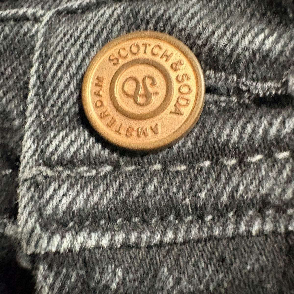 Scotch and Soda The Current Actuel Jeans Womens 6/28 Black High Rise Straight
